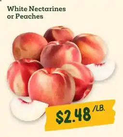 Sprouts Farmers Market White Nectarines or Peaches offer