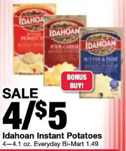 Bi-Mart Idahohan Instant Potatoes offer