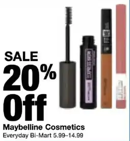 Bi-Mart Maybelline Cosmetics offer