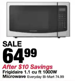 Bi-Mart Frigidaire microwave offer