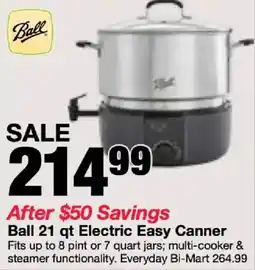 Bi-Mart Ball 21 qt Electric Easy Canner offer