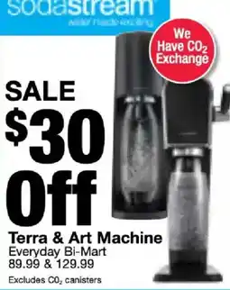 Bi-Mart Sodastream Terra & Art Machine offer