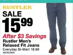Bi-Mart Rustler men's relaxed fit jeans offer