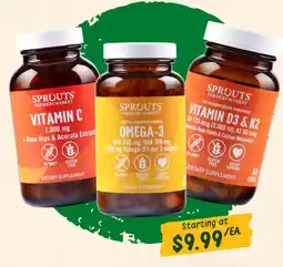 Sprouts Farmers Market Sprouts farmers market vitamin c, omega-3, vitamin d3 & k2 offer
