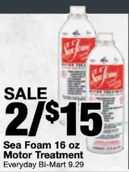 Bi-Mart Sea Foam Motor Treatment offer