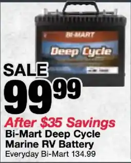 Bi-Mart Bi-Mart Deep Cycle Marine RV Battery offer