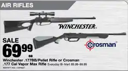 Bi-Mart Winchester .177BB/Pellet Rifle or Crosman .177 Cal Vapor Max Rifle offer