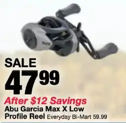 Bi-Mart Abu Garcia Max X Low Profile Reel offer