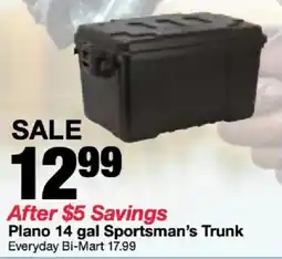Bi-Mart Plano 14 gal Sportsman's Trunk offer