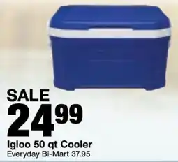 Bi-Mart Igloo 50 qt Cooler offer