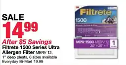 Bi-Mart Filtrete 1500 Series Ultra Allergen Filter offer