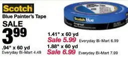Bi-Mart Scotch blue painter's tape offer