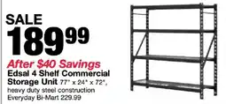 Bi-Mart Edsal 4 Shelf Commercial Storage Unit offer