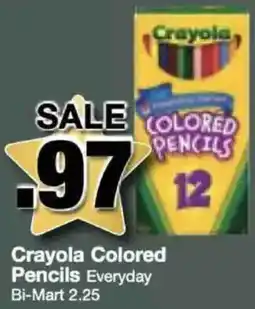 Bi-Mart Crayola Colored Pencils offer