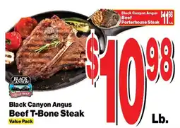 Super Saver Black Canyon Angus Beef T-Bone Steak offer