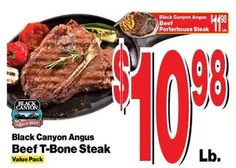 Super Saver Black Canyon Angus Beef T-Bone Steak offer