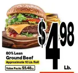 Super Saver 80% Lean Ground Beef offer