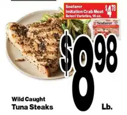 Super Saver Wild Caught Tuna Steaks offer