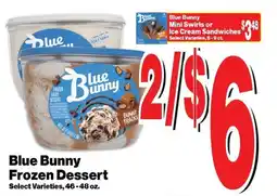 Super Saver Blue Bunny Frozen Dessert offer