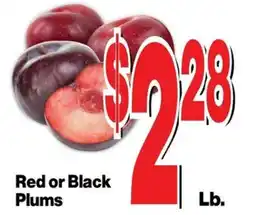 Super Saver Red or Black Plums offer