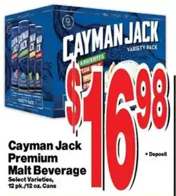 Super Saver Cayman Jack Premium Malt Beverage offer