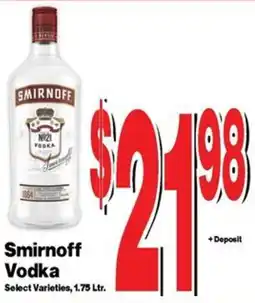 Super Saver Smirnoff Vodka offer