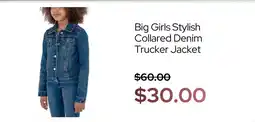 Macy's Big Girls Stylish Collared Denim Trucker Jacket offer