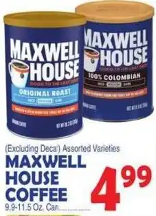 Bravo Supermarkets Maxwell house coffee offer
