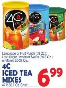 Bravo Supermarkets 4c iced tea mixes offer