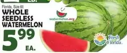 Bravo Supermarkets Whole seedless watermelon offer