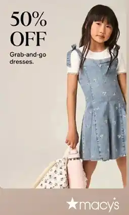 Macy's Macy's grab-and-go dresses offer