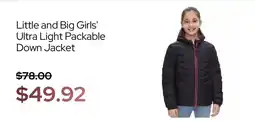 Macy's Little and Big Girls' Ultra Light Packable Down Jacket offer