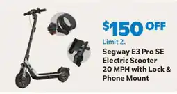 Sam's Club Segway E3 Pro SE Electric Scooter offer