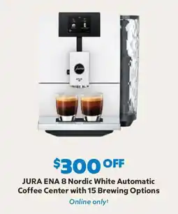 Sam's Club Jura Ena 8 Nordic White Automatic Coffee Center offer