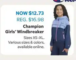 Sam's Club Champion Girls' Windbreaker offer