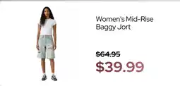 Macy's Women's Mid-Rise Baggy Jort offer