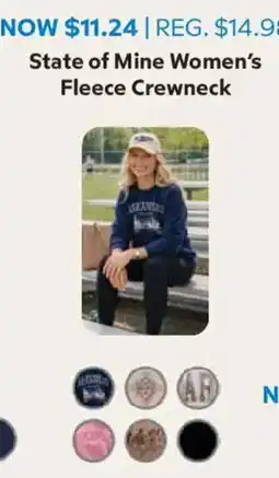 Sam's Club State of Mine Women's Fleece Crewneck offer