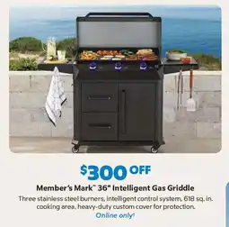 Sam's Club Member's Mark 36" Intelligent Gas Griddle offer