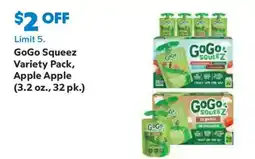 Sam's Club Gogo Squeeze Variety Pack offer