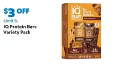 Sam's Club IQ Protein Bars Variety Pack offer