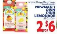 Bravo Supermarkets Newman's Own Pink Lemonade offer
