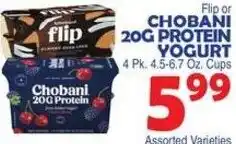 Bravo Supermarkets Chobani 20g Protein Yogurt offer