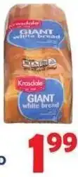 Bravo Supermarkets Krasdale giant white bread offer
