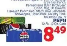 Bravo Supermarkets Pepsi offer