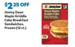 Sam's Club Jimmy Dean maple griddle cake breakfast sandwiches offer