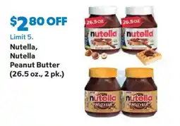Sam's Club Nutella, Nutella Peanut Butter offer