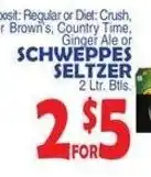 Bravo Supermarkets Schweppes Seltzer offer