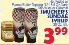 Bravo Supermarkets Smucker's sundae syrup offer