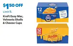 Sam's Club Kraft Easy Mac, Velveeta Shells & Cheese Cups offer
