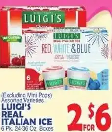 Bravo Supermarkets Luigi's real italian ice offer